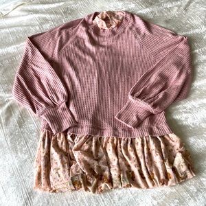 Free people sweater sleeve shirt